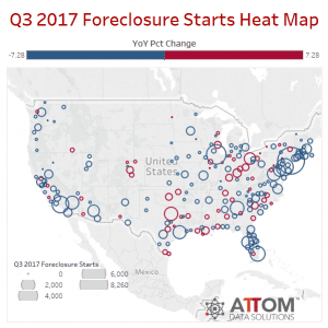 Q3 2017 Foreclosure Starts Heat Map