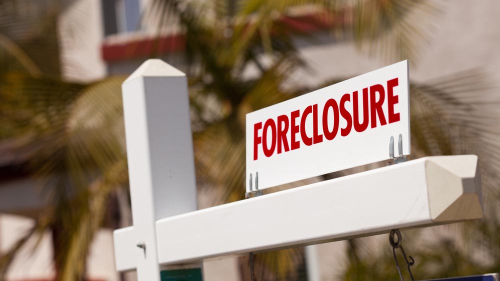 Foreclosure sign