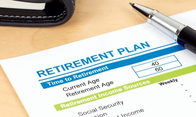 Retirement plan with calculator